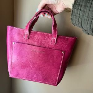 Portland Leather Goods Unicorn 🦄 Hibiscus Mini Crossbody w Zipper